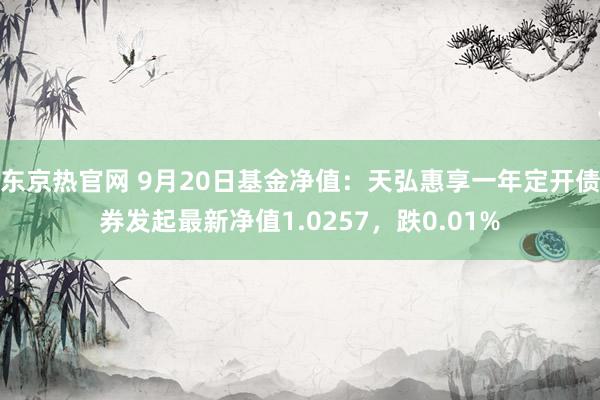 东京热官网 9月20日基金净值：天弘惠享一年定开债券发起最新净值1.0257，跌0.01%