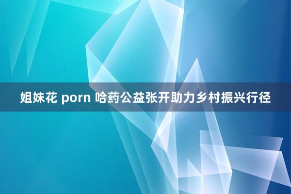姐妹花 porn 哈药公益张开助力乡村振兴行径