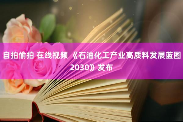 自拍偷拍 在线视频 《石油化工产业高质料发展蓝图2030》发布