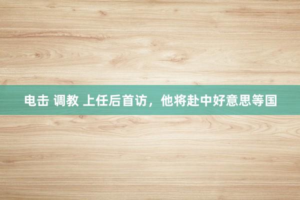 电击 调教 上任后首访，他将赴中好意思等国