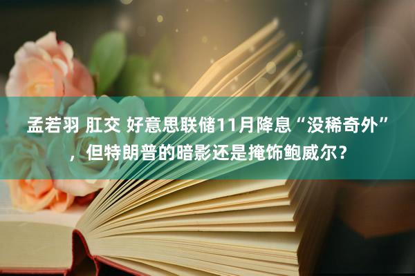孟若羽 肛交 好意思联储11月降息“没稀奇外”，但特朗普的暗影还是掩饰鲍威尔？