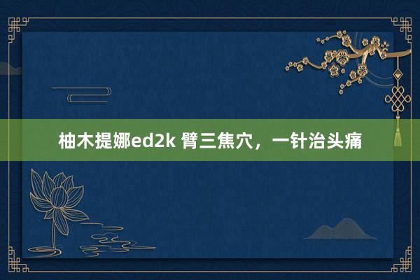 柚木提娜ed2k 臂三焦穴，一针治头痛