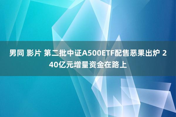 男同 影片 第二批中证A500ETF配售恶果出炉 240亿元增量资金在路上