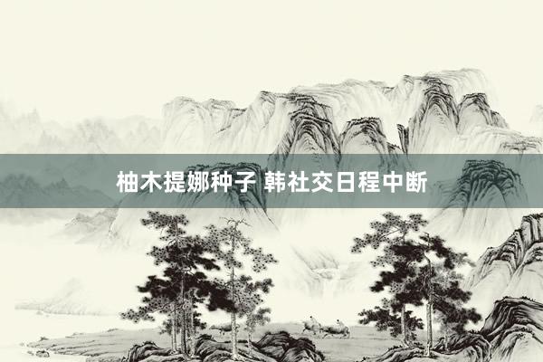 柚木提娜种子 韩社交日程中断