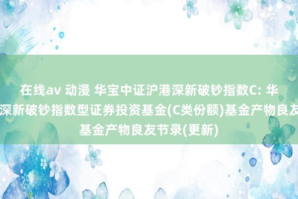 在线av 动漫 华宝中证沪港深新破钞指数C: 华宝中证沪港深新破钞指数型证券投资基金(C类份额)基金产物良友节录(更新)
