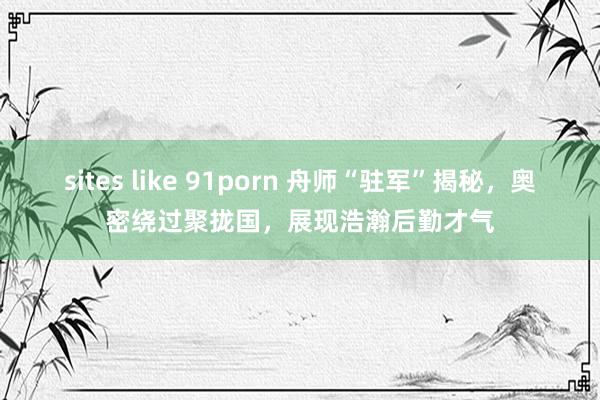 sites like 91porn 舟师“驻军”揭秘，奥密绕过聚拢国，展现浩瀚后勤才气