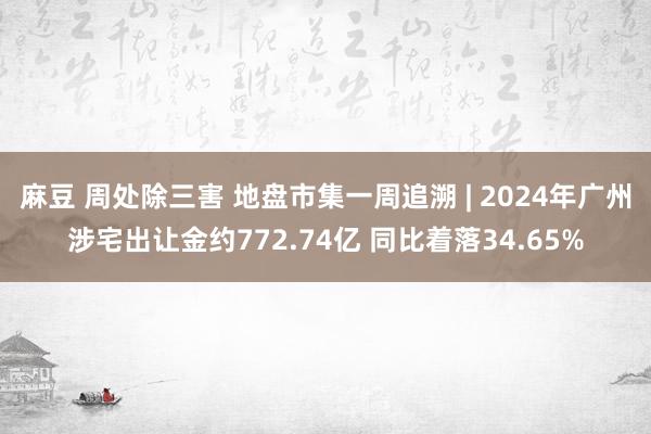 麻豆 周处除三害 地盘市集一周追溯 | 2024年广州涉宅出让金约772.74亿 同比着落34.65%