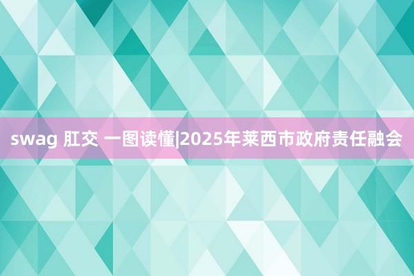 swag 肛交 一图读懂|2025年莱西市政府责任融会