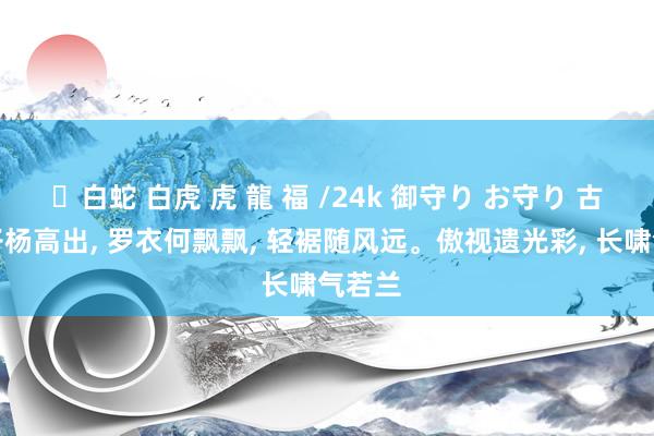 ✨白蛇 白虎 虎 龍 福 /24k 御守り お守り 古装仙子杨高出， 罗衣何飘飘， 轻裾随风远。傲视遗光彩， 长啸气若兰